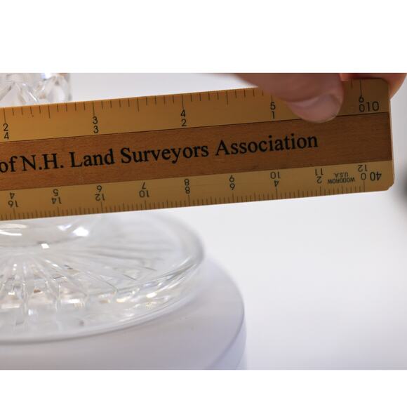 Cristal d'Arques Crystal Eventail Candlestick Holders 3"x4.25" [Set of 2] - Picture 10 of 11